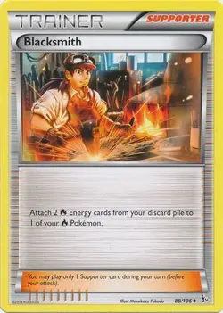 1x Blacksmith - 88/106 - Uncommon Moderately Played Pokemon XY-- Flashfire - Image 1