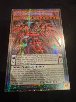 Yugioh DOOD-EN003 D/D/D Zero Doom Queen Machinex : Starlight rare : near mint - Image 1