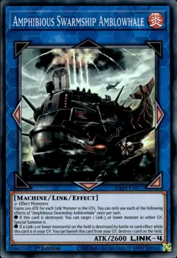 Amphibious Swarmship Amblowhale - Super Rare 1st Ed. RA04-EN077 - NM - YuGiOh - Image 1