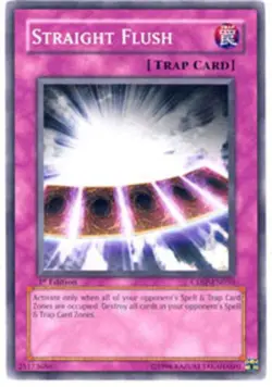 Straight Flush - CDIP-EN050 - Common - 1st Edition Near Mint Yugioh Card - Image 1