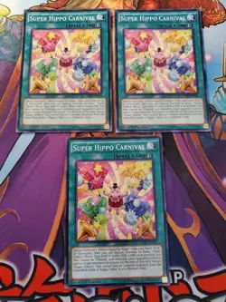 Yugioh - Super Hippo Carnival TDIL-EN053 NM 1st ed Common x3 - Image 1