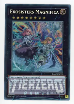 Yugioh RA02-EN038 - Exosister Magnifica - Secret Rare - Image 1