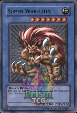 Super War-Lion super rare PP02-EN001 Yugioh - Image 1