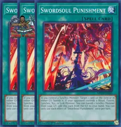 Yugioh! 3x Swordsoul Punishment MP24-EN345 Common 1st Ed NM - Image 1