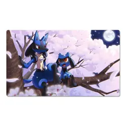 Riolu & Lucario Board Game Pokemon Table Playmat Play Mat TCG CCG Pad Mousepad - Image 1