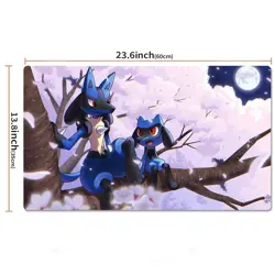Riolu & Lucario Board Game Pokemon Table Playmat Play Mat TCG CCG Pad Mousepad - Image 2
