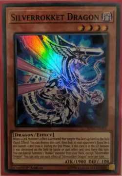 YuGiOh Silverrokket Dragon Super Rare 1st Edition SDRR-EN001 NM - Image 1
