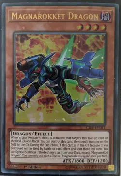 YuGiOh Magnarokket Dragon Ultra Rare CIBR-EN011 1st Edition - Image 1