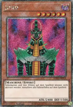 yugioh Jinzo RA03-DE099 PLATINUM SECRET RARE DEUTSCH - Image 1