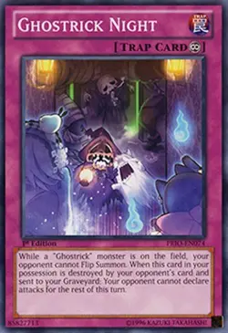 1x (P) Ghostrick Night - PRIO-EN074 - Common - 1st Edition YuGiOh - Image 1