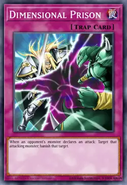 Yugioh RA04-EN132 - Dimensional Prison - Platinum Secret Rare - Image 1