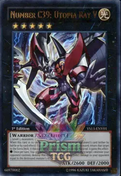 1st ed Number C39: Utopia Ray V ultra rare YS13-ENV01 Yugioh - Image 1