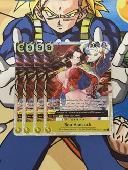 Full Playset 4x Boa Hancock OP14-112 SR One Piece THE AZURE SEA'S SEVEN ENGLISH - Image 1