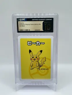 CGC 10 Pristine 2019 Pokemon Playing Cards Japanese Pikachu Old Maid - Image 1