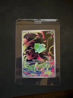 Bulbasaur 133/132 Mega Evolution Stamp Promo Pokemon Card Near Mint English - Image 1