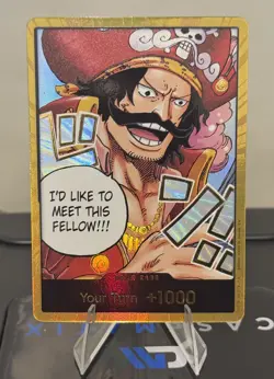 One Piece TCG Gold DON!! Card Gol.D.Roger (OP-13) English NM - Image 1
