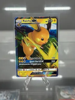 Pokemon TCG Raichu GX Hidden Fates Holo Ultra Rare Card 20/68 NM Condition - Image 1