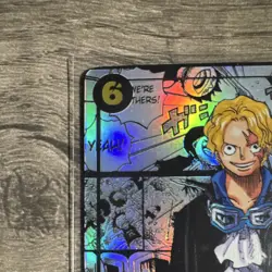 Bandai Sabo OP13-120 Secret Rare Foil Card Carrying on His Will Blocker - Image 3