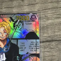 Bandai Sabo OP13-120 Secret Rare Foil Card Carrying on His Will Blocker - Image 4