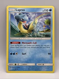 Lapras 36/236 : Uncommon Mint/Near Mint Pokemon Card :Unified Minds - Image 1