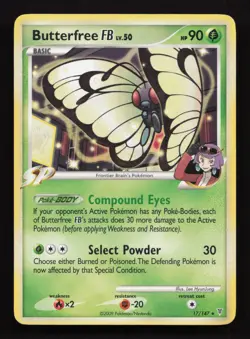 Pokemon TCG Butterfree Supreme Victors card 17/147 non Holo LP - Image 1