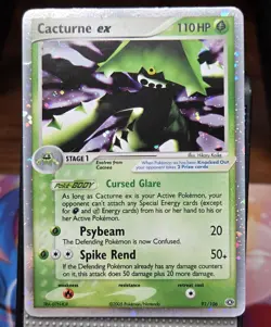 2005 Emerald Pokemon Cacturne EX Holo Card 91/106 NM - condition - Image 1