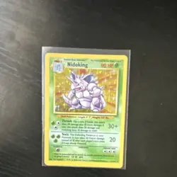 Pokemon Nidoking 11/102 Holo Base Set 1999-2000 Rare Card - Image 1