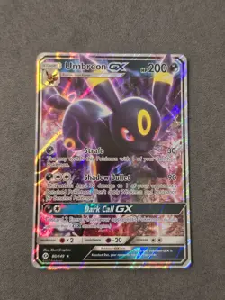 Umbreon GX 80/149 Sun & Moon Base Set Holo Full Art NM Pokemon Card - Image 2