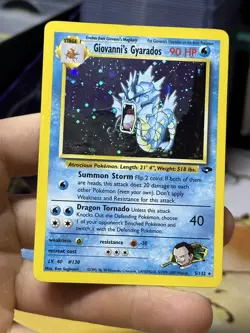 #2 Giovanni's Gyarados 5/132 Gym Challenge 2000 Holo Rare WOTC Pokemon Card TCG - Image 3