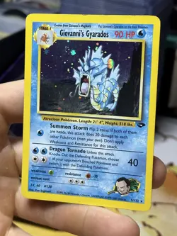 #2 Giovanni's Gyarados 5/132 Gym Challenge 2000 Holo Rare WOTC Pokemon Card TCG - Image 4