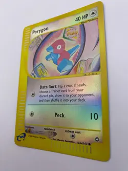 Pokemon Card - Reverse-Holo Porygon 103a/147 Aquapolis *HP* e-Card Common - Image 5