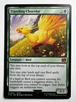 Traveling Chocobo 210 - MTG Final Fantasy - Mythic Rare Regular 3/2 Bird - Image 1