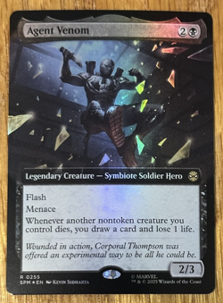 MTG Marvel Spider-Man, Agent Venom - Extended Art Foil - Image 1