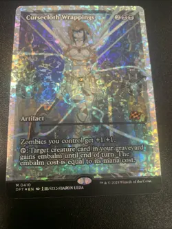 1x Cursecloth Wrappings, Showcase Art Fracture Foil, English, Aetherdrift 002 - Image 1