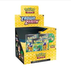 Pokemon Crown Zenith 3 Pack Blister Pin Collection Display Sealed - Image 1