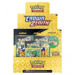 Pokemon Crown Zenith 3 Pack Blister Pin Collection Display Sealed Case 36 Packs - Image 1