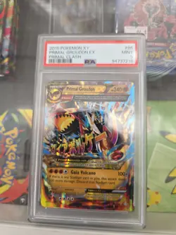 2015 PRIMAL GROUDON EX #86 PSA 9 POKEMON XY PRIMAL CLASH - Image 1