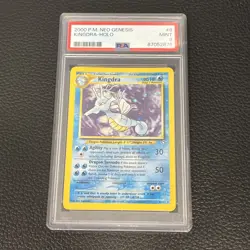Pokemon TCG Kingdra Neo Genesis Unlimited Holofoil 2000 #8/111 PSA 9 MINT 🍃 - Image 1