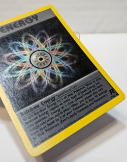 Rainbow Energy 17/82 Holo Rare Unlimited Team Rocket Pokemon 782 - Image 5