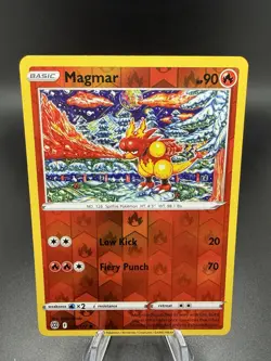 Pokemon TCG - Reverse Holo Magmar 19/172 - Brilliant Stars 2022 - Image 1