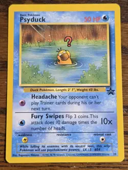 Pokemon Wotc Black Star Promo # 20 Psyduck,,not played - Image 1