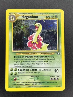 Pokemon Meganium 11/111 Neo Genesis Holo Rare 2000 MP - Image 1