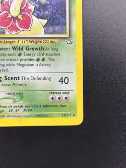 Pokemon Meganium 11/111 Neo Genesis Holo Rare 2000 MP - Image 5