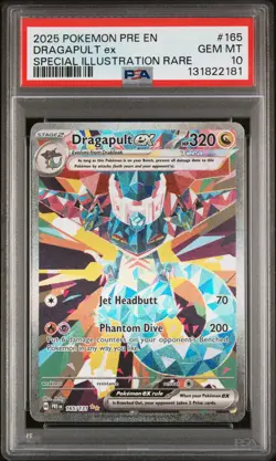 2025 POKEMON PRE EN-PRISMATIC EVOLUTIONS #165 DRAGAPULT EX PSA 10 - Image 1