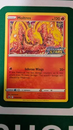 pokemon sword and shield promo moltres Holo swsh185 - Image 1
