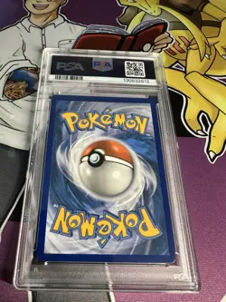 2018 POKEMON SUN & MOON ULTRA PRISM #141 FULL ART/GLACEON GX PSA 9 - Image 2