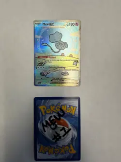 2024 Pokemon Mew EX 232/091 Special Illustration Rare Paldean Fates Bubble Mew - Image 3