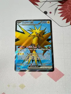 Pokemon Scarlet and Violet 151 Zapdos EX 192/165 - Image 1