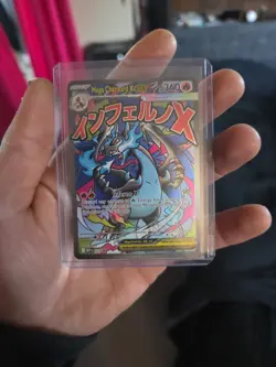 Mega Charizard X EX 023 Black Star Promo Full Art - Pokemon Phantasmal Flames - Image 1