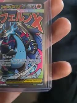 Mega Charizard X EX 023 Black Star Promo Full Art - Pokemon Phantasmal Flames - Image 5
